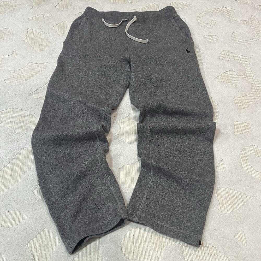 Polo Ralph Lauren Mens Gray Sweatpants Fleece Open Leg Loose Fit Baggy Small